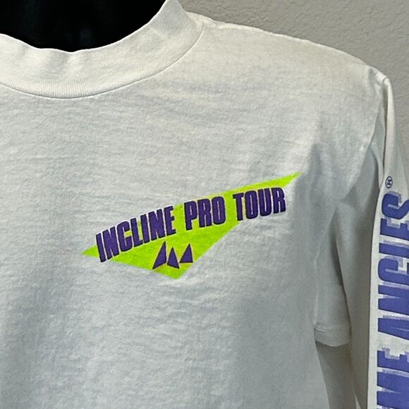 Vintage Fun On Extreme Angles T Shirt Mens Medium Steve Phil Mahre Skiing White - Picture 8 of 11